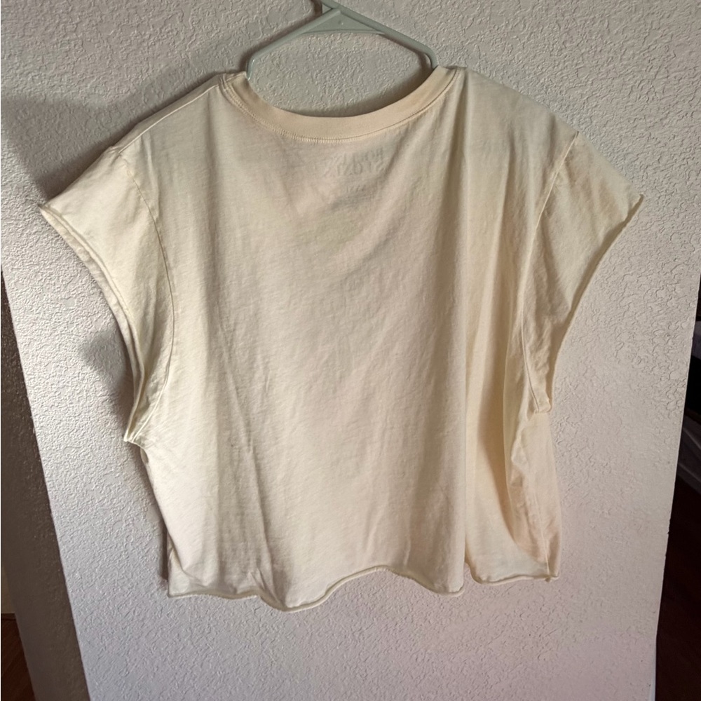 The Rolling Stones Cream Tee with Red Graphic - Picture 3 of 3